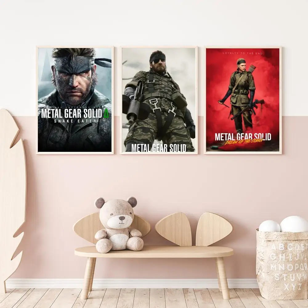 Popular M-Metal Gear Solid 3 Poster Versatile HD Waterproof Wall Art Self-Adhesive Decor for Any Space Ideal Gift