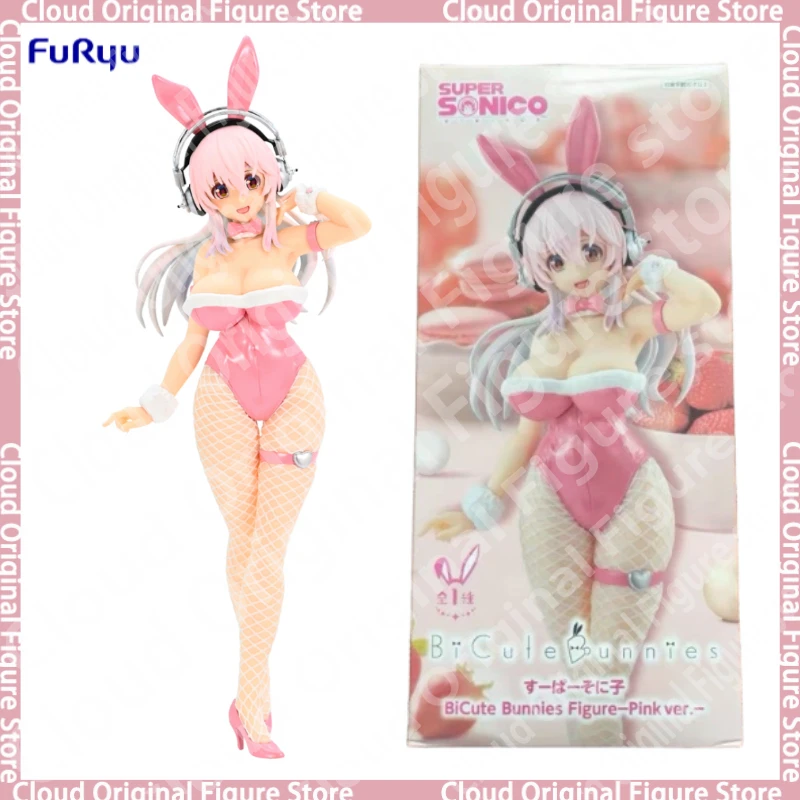 

In Stock 100% Original FuRyu BiCute Bunnies Toy Doll SUPER SONICO Anime Figures Model Collection Doll Toy Gift Decoration