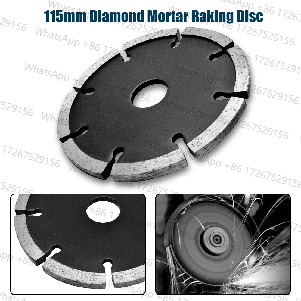 Mortar Raking Disc 115MM Diamond Raking Saw Blade Circular Cutter For Dry Wet Angle Grinder Granite Marble Cutting Multitool 1x