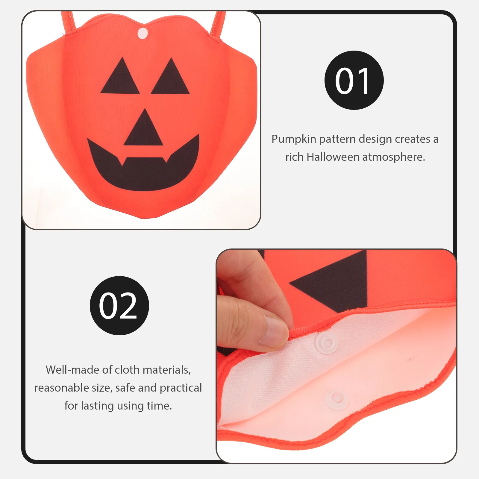 

Маленькая подвесная сумка с узором тыквы, товары для вечеринок на Хэллоуин, сумка для конфет, подарочная упаковка, сумка для Хэллоуина