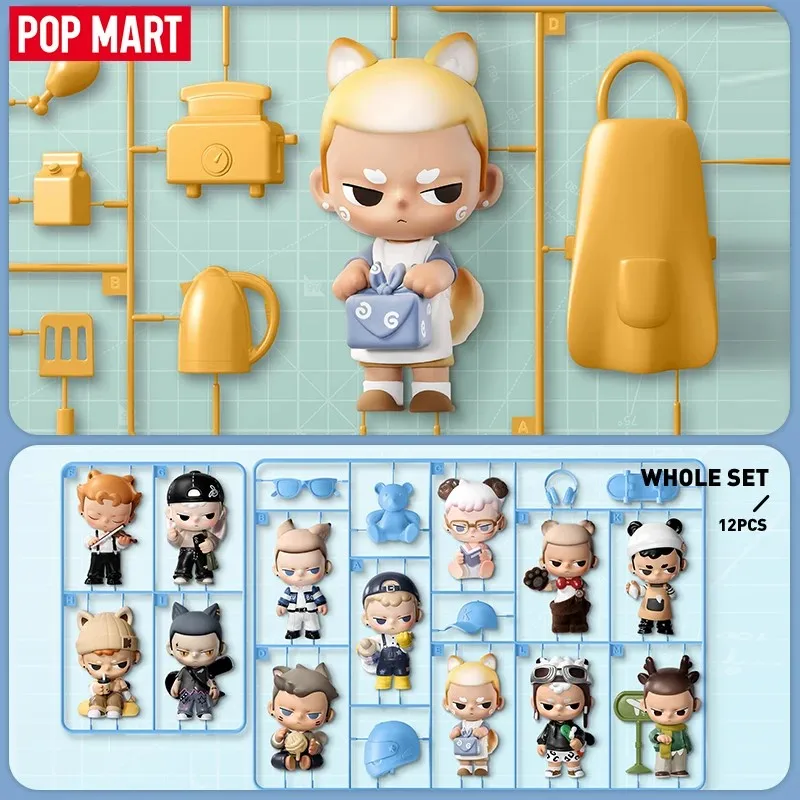 Pop mart kubo 24/7 você série anime figura de ação acho saco ornamento estatuetas decoração para casa bonecas de mesa modelo meninas presente