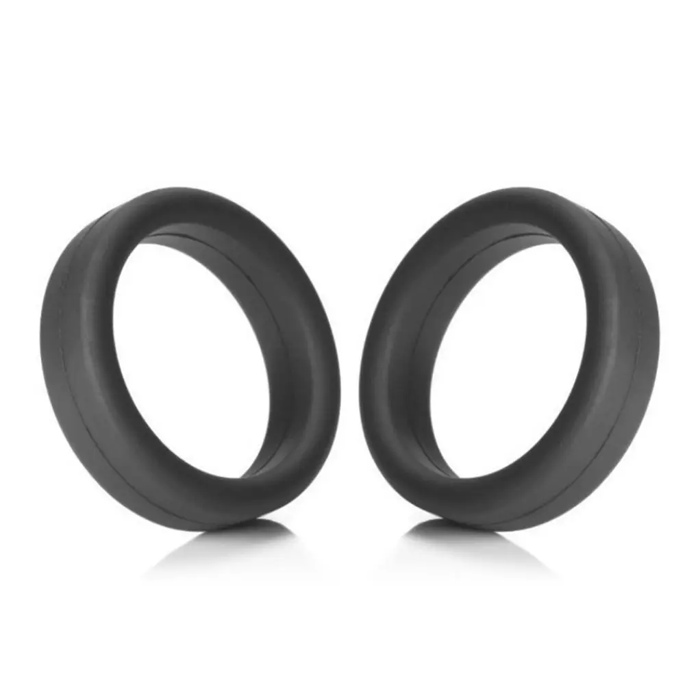 2Pcs Durable Thick Flat Rubber Ring Silicone Flexible Luggage Wheel Ring Elastic Stretchable Wheel Hoops Luggage Wheel