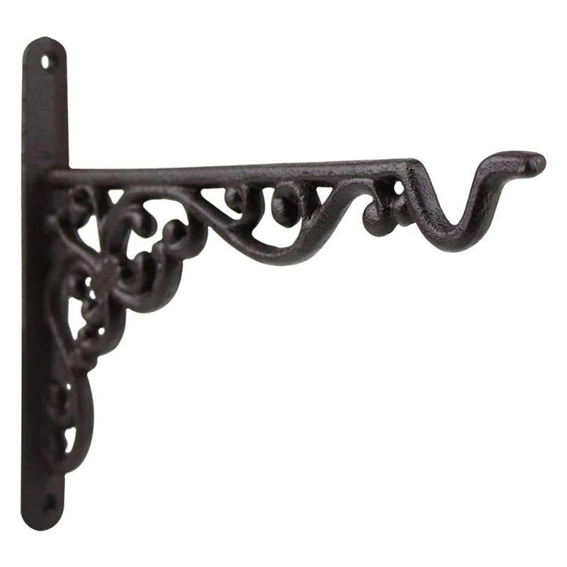 

Hanging Plant Hook Cast Iron Decorative Flower Bracket For Indoor Outdoor Bird Feeder Lantern Planters Pots Wind Chimes