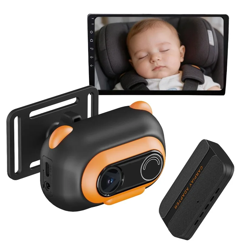 Wireless carplay box screen projection adapter carplay car baby pet monitor camera