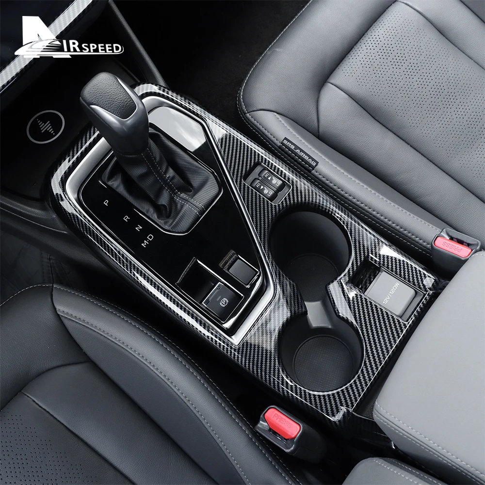 Abs para subaru crosstrek 2024 impreza 2024 painel de controle copo água quadro padrão fibra carbono estilo rhd lhd decoração acessórios