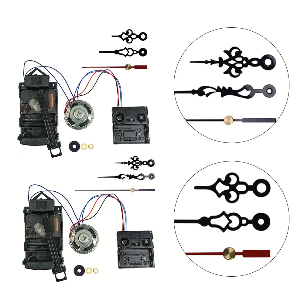 1 Set movimento dell\'orologio a pendolo al quarzo da parete con carillon musicale Pendulum Drive al quarzo accessorio per la riparazione