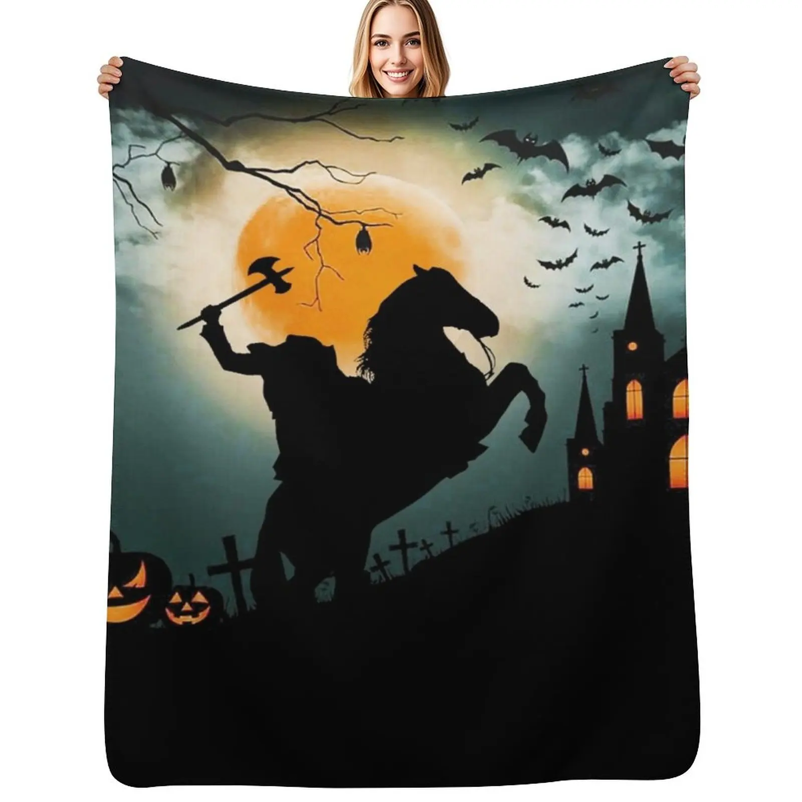 

Headless Horseman Throw Blanket Blankets Sofas Of Decoration Decorative Sofas Luxury Thicken Decorative Beds Blankets