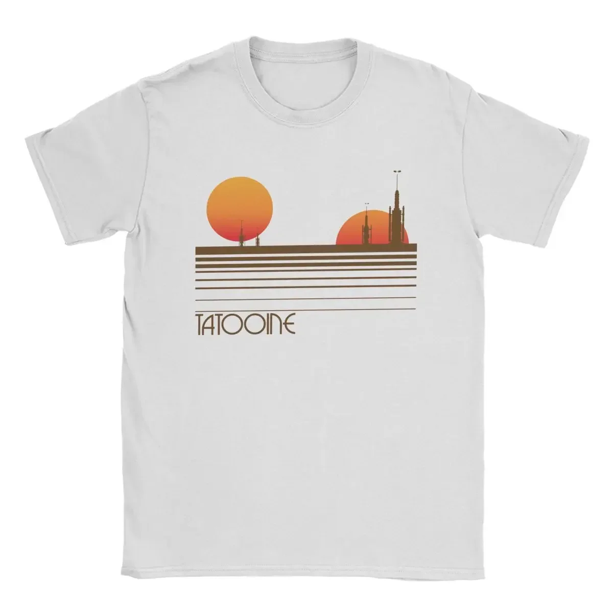 Visit Tatooine T Shirt for Men Pure Cotton Novelty T-Shirts O Neck Tees Short Sleeve Clothing Graphic Printed