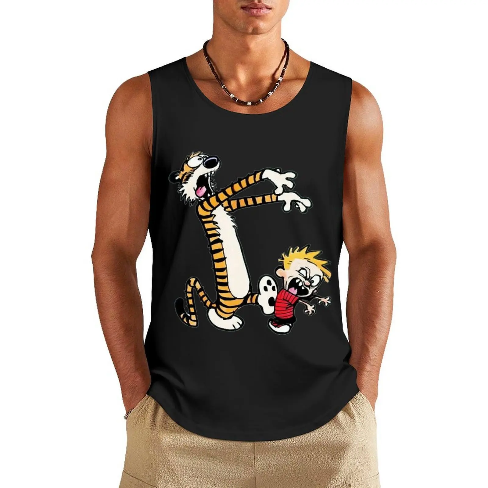

BEST SELLER Calvin And Hobbes Merchandise Perfect Gift Tank Top t-shirt for man gym clothes for man anime clothes