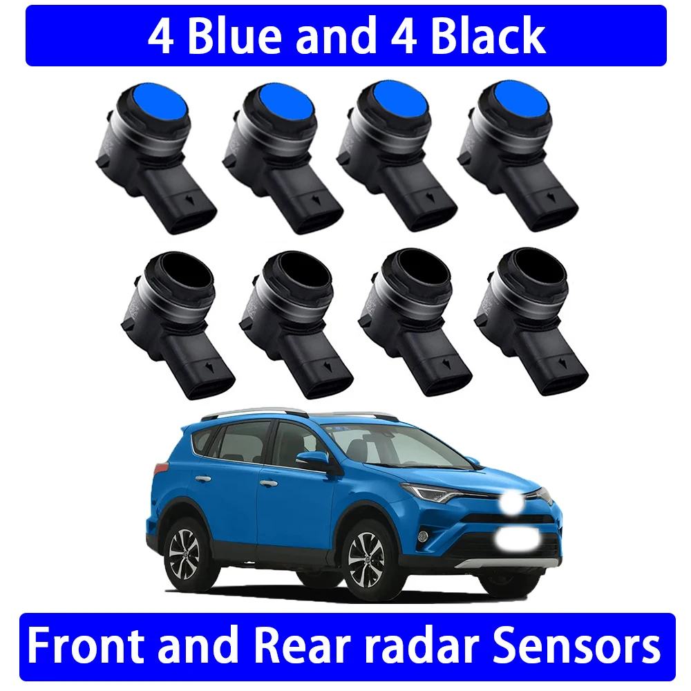 ZhuCamX Voor Achter Parkeersensor Assistentie Backup Radar Zoemer Systeem voor Toyota RAV4 XA40 2013 2014 2015 2016 2017 2018 - afbeelding 1