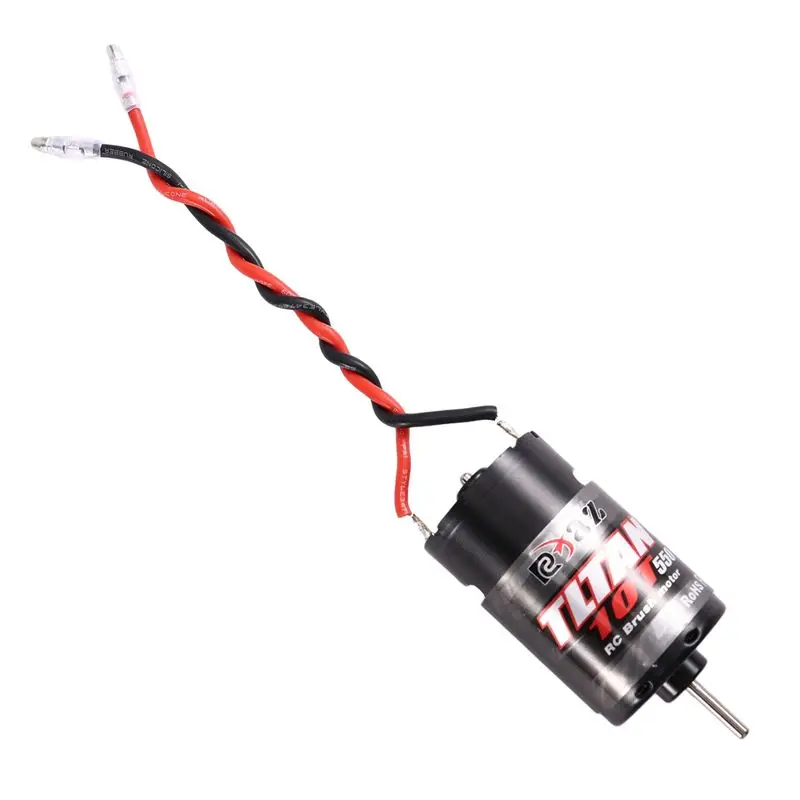 ABDE-Waterproof 550 Brushed Motor 10T For 1/10 RC Climbing Vehicle Axial Track SCX10 II HSP Traxxas Slash TRX4 TRX6