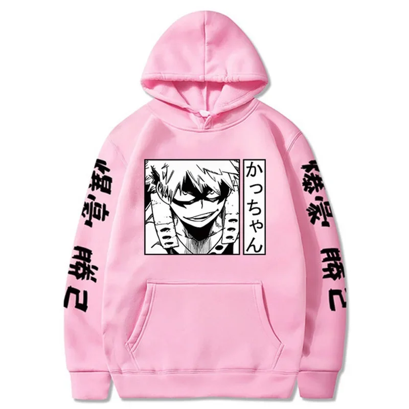 Anime My Hero Academia Katsuki Bakugo Hoodies Men\'s Women Japanese Style Anime Sweatshirt Unisex Funny Harajuku Casual Pullover