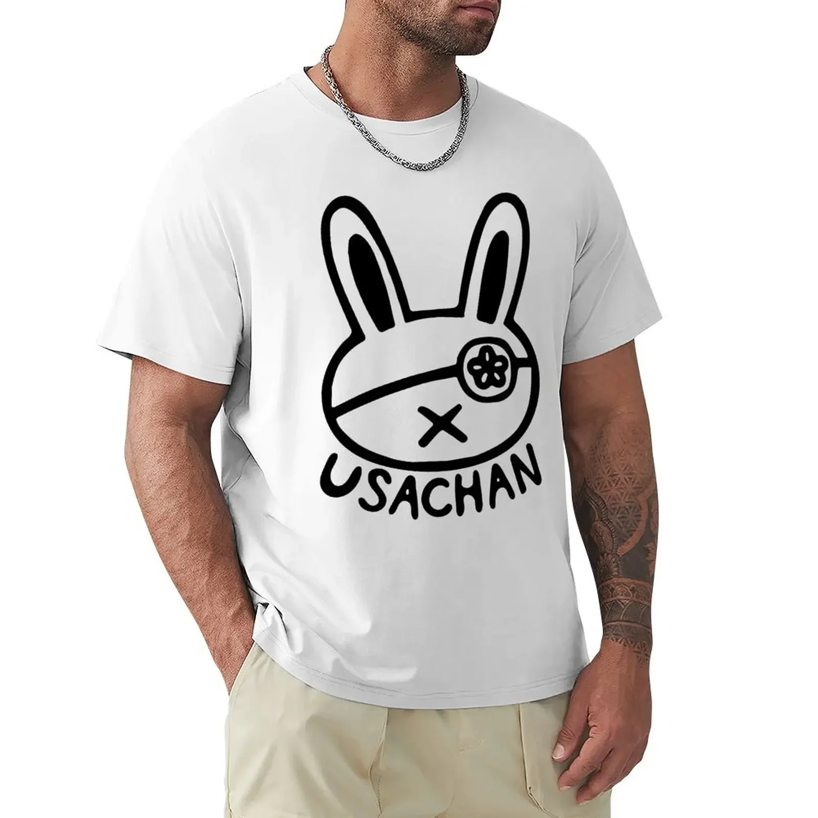 Usachan bunny T-Shirt heavyweights boys animal print sweat funnys slim fit t shirts for men