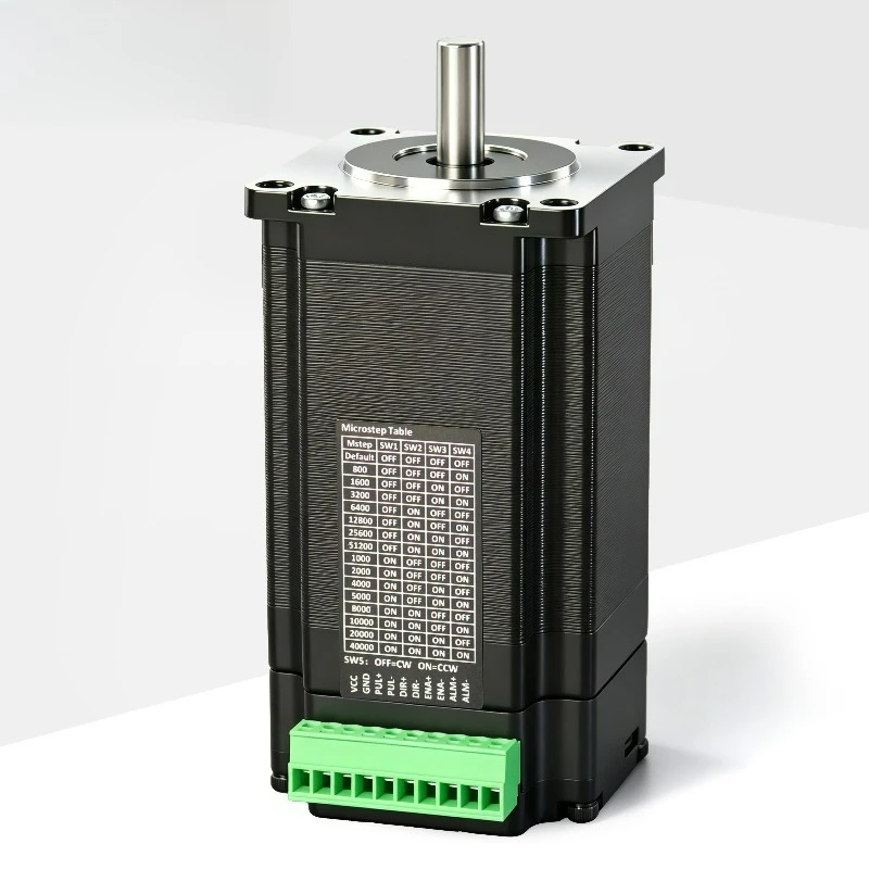 57x57x100+22mm 2.4Nm 4.0A 1.8 2 Phase NEMA 23 Hybrid DC24V Integrated Stepper Motor Driver CNC 3D Printer Automation