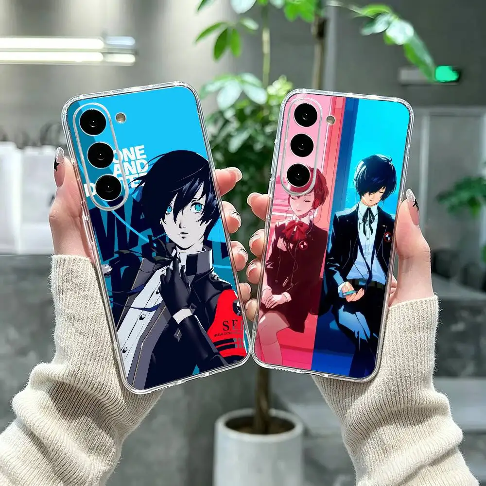 Female Protagonist P3 P-Persona 3  Clear Hard Phone Case For Samsung A71, A70, A52, A51, A40, A30,Transparent Cover