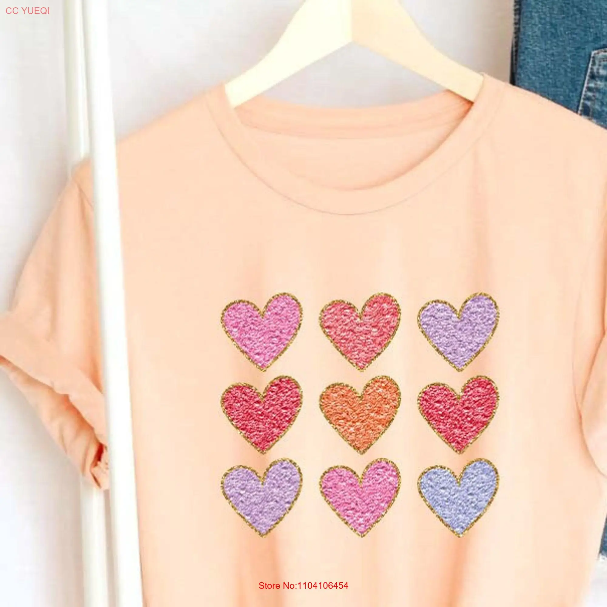 Valentines Day HearT T Shirt Womens Valentine SweaT Galentines Outfit for Her XOXO Cute long or short sleeves