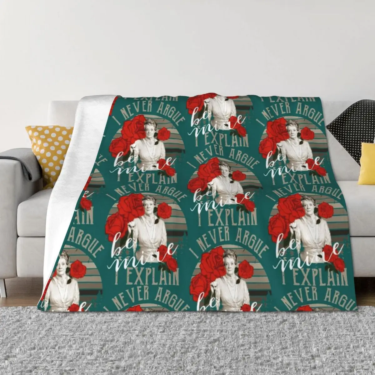 downton noble Throw Blanket Plaid Polar christmas gifts Flannel Blankets