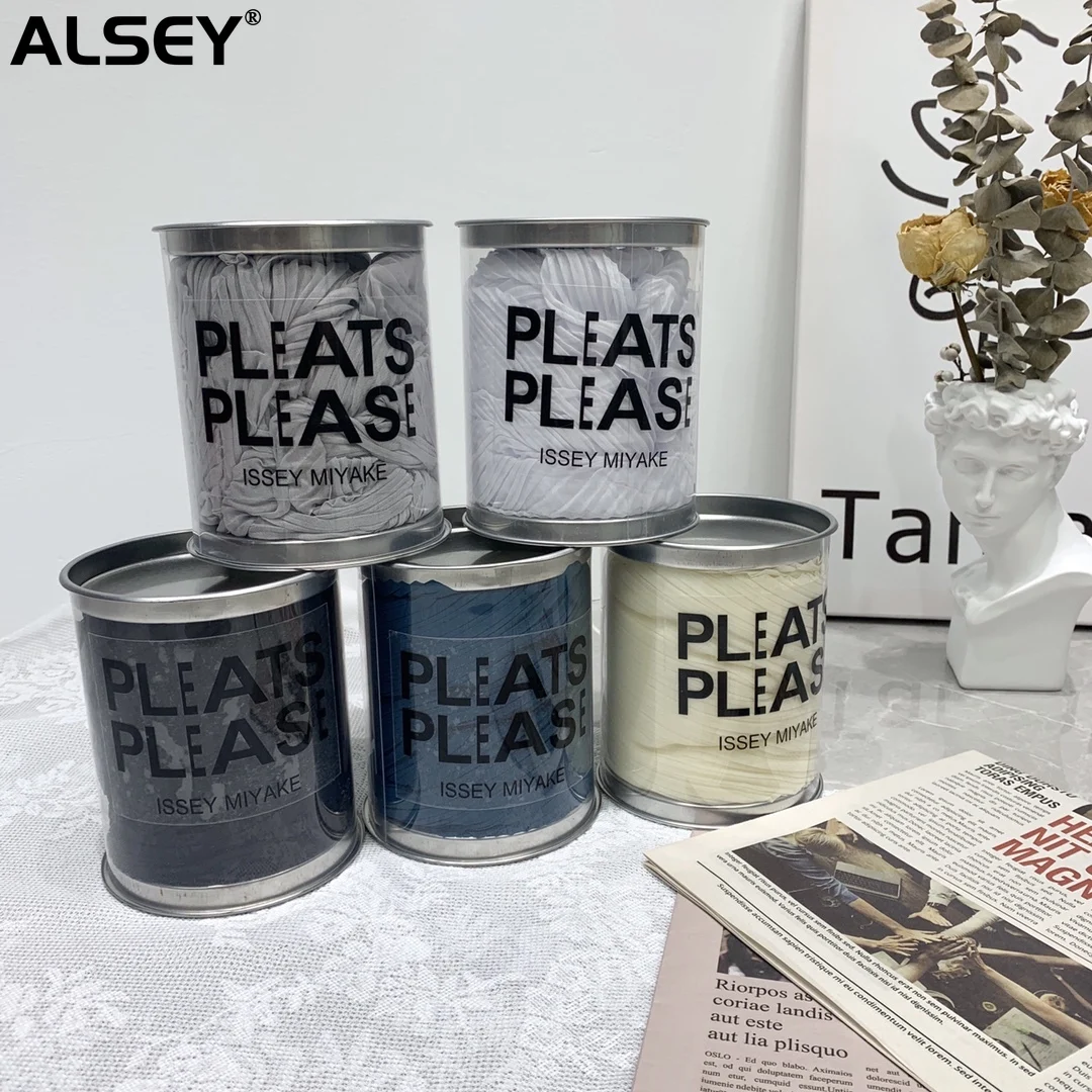 ALSEY Miyake lenço plissado para mulheres, xale de tecido fino, lenço protetor solar, marca de luxo, moda coreana