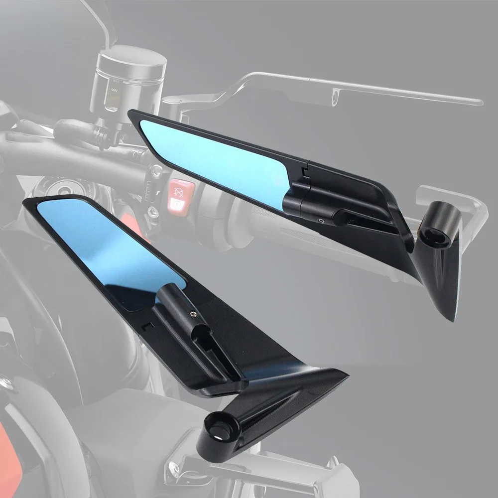 

Motorcycle Parts Universal Fixed Wind Wing Rearview Mirror Air Knife Mirror Applicable to Kawasaki Yamaha Honda Ducati