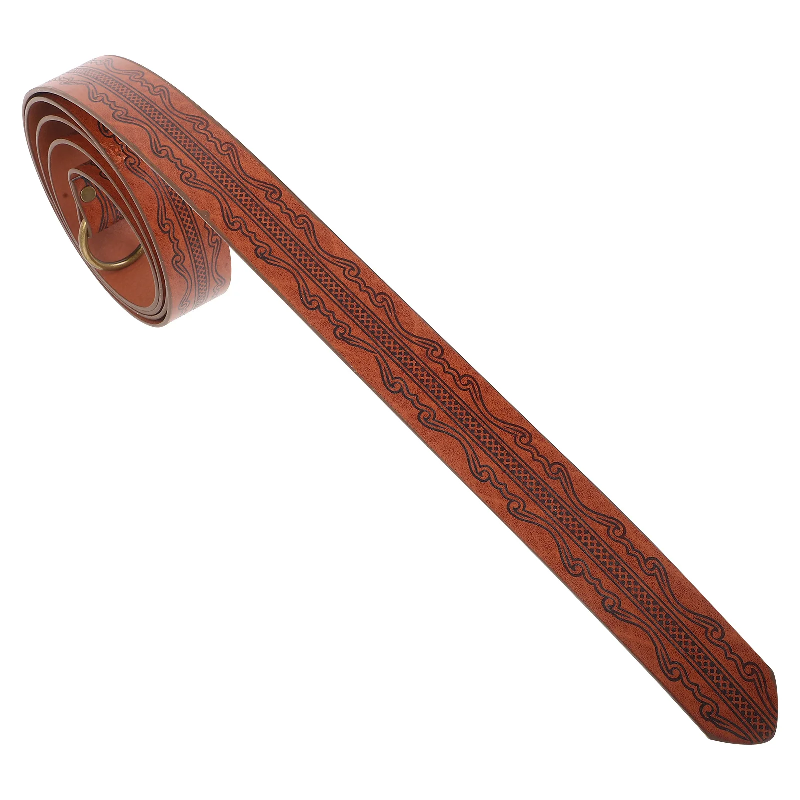Cinto viking medieval, cinto vintage em relevo renascentista para homens, cintura de cosplay de longa duração, acessórios de fantasia