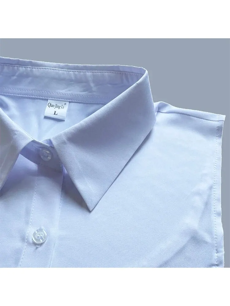 Polyester Shirt Tie False Collar Fashion Inner Shirt Tie Collar with Multi-scene Applicable for Men and Women