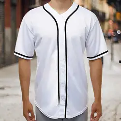 Trendy Colorfast Men Summer T-shirt Soft Men Baseball T-Shirt Contrast Color Men Summer Top Men Garment