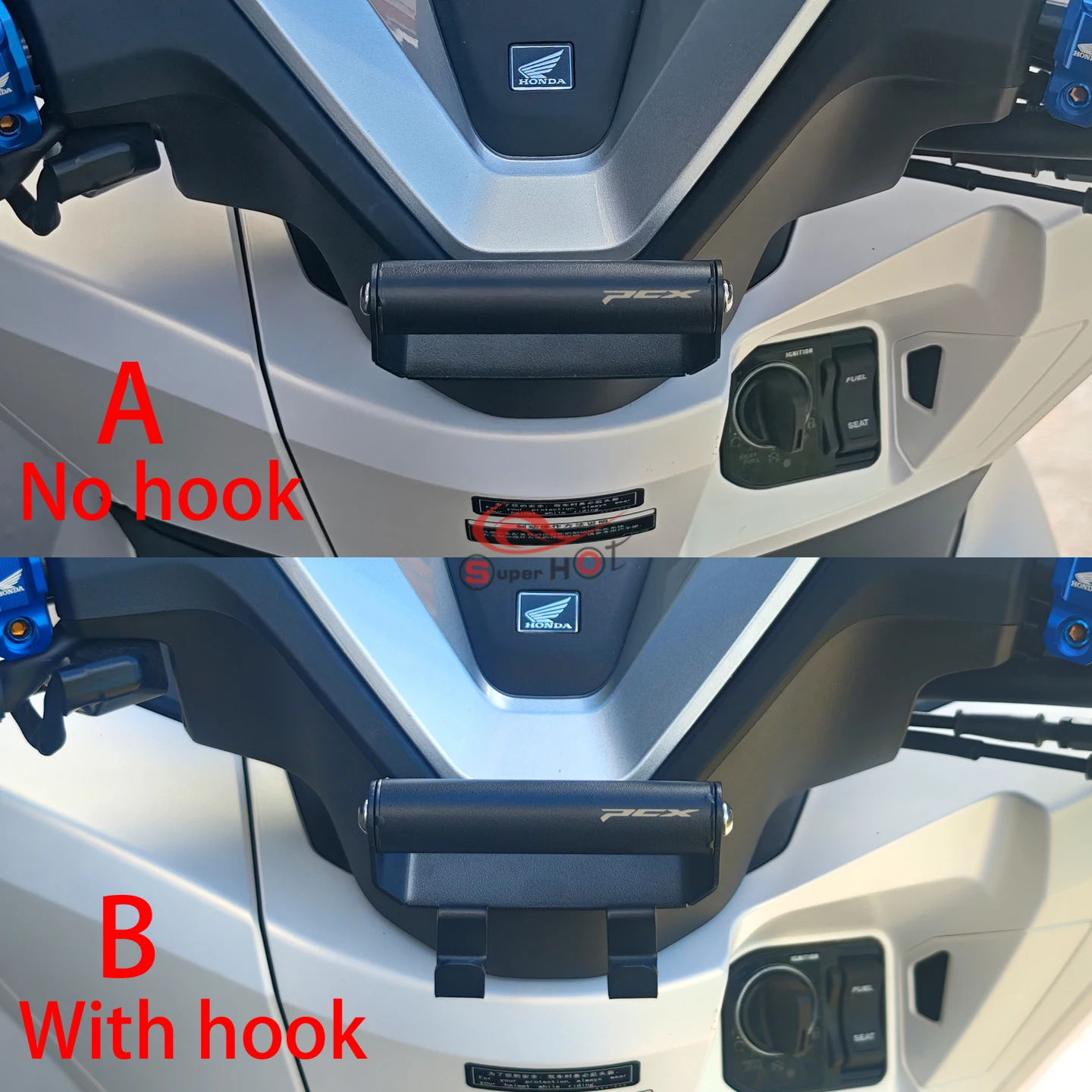 For Honda PCX160 2025 2026 PCX 160 Accessories Phone Navigation Stand Handle Extension Rod Helmet Hook Luggage Bag Hook