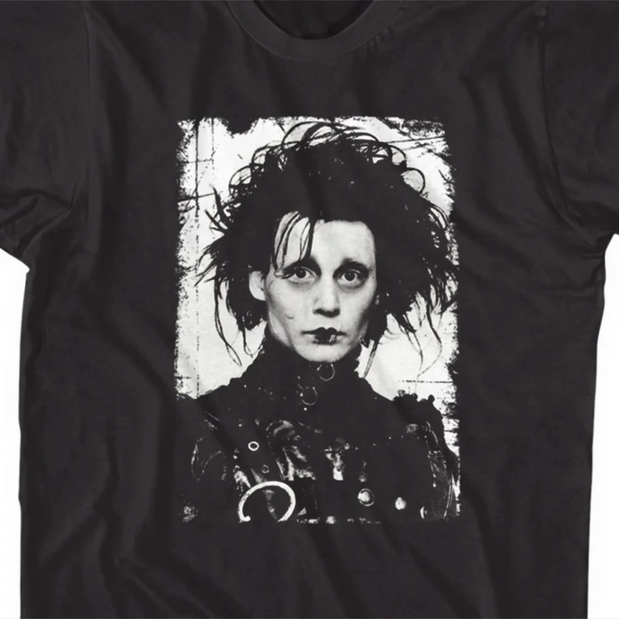 الفيلم الجرافيك الرجال تي شيرت خمر تيم بيرتون قميص جوني ديب التي شيرت ريترو 90s الملابس المحملة Unseix المعتاد #2