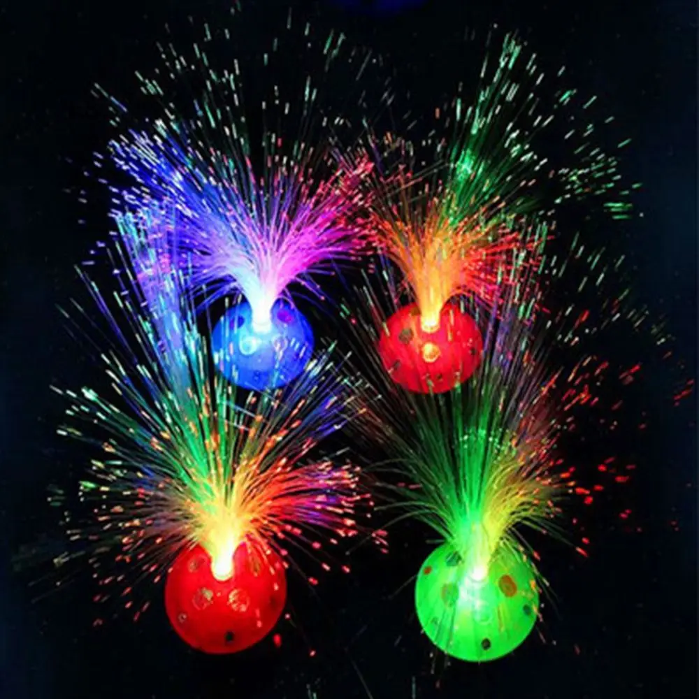 Geschenke, mehrfarbig wechselnde Party-Dekoration, Urlaub, Glasfaser-Lampe, Nachtlicht, LED-Licht, leuchtendes Spielzeug