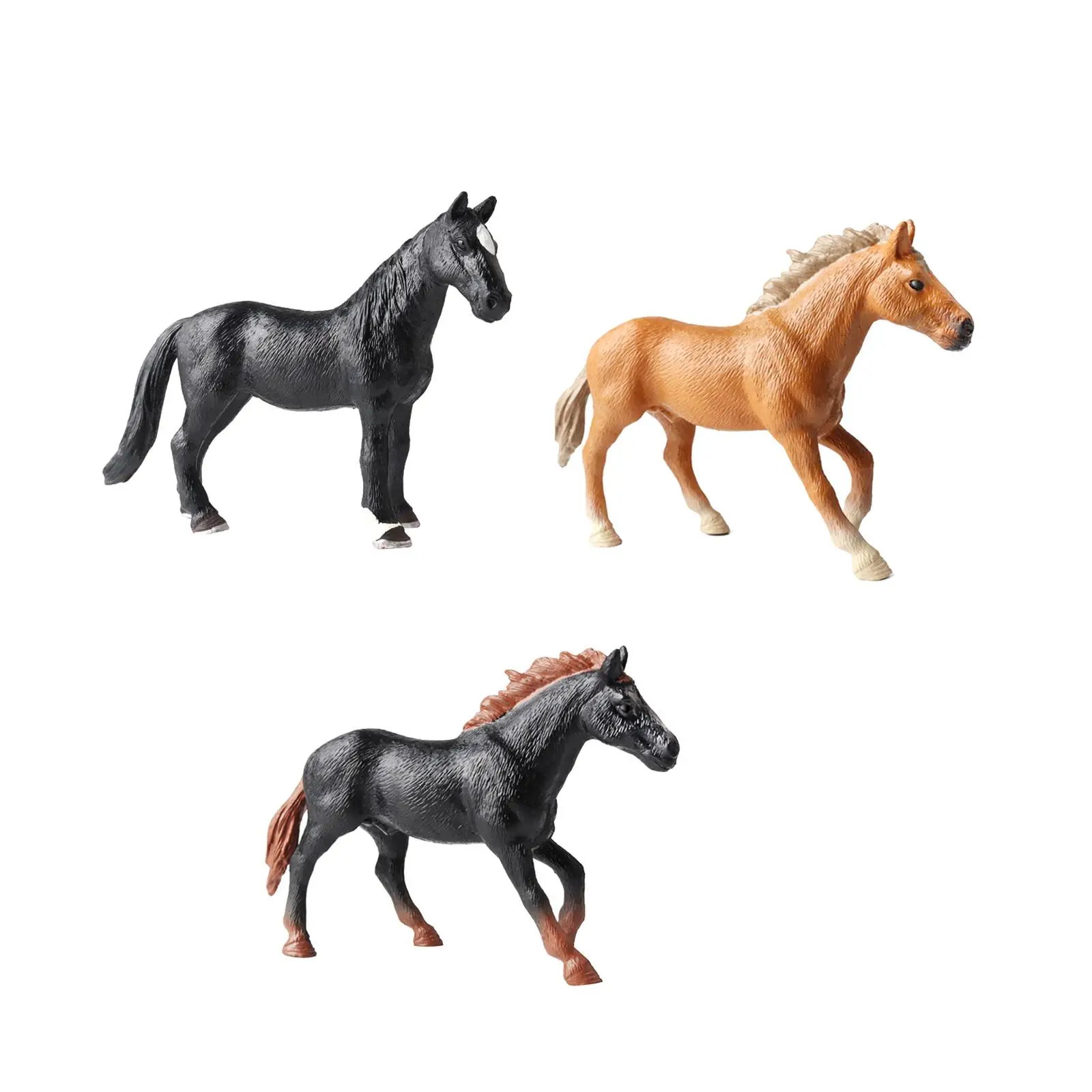 Horse Figure Simulation Ornament Horse Model for Ages 3+ Party Favors Gifts