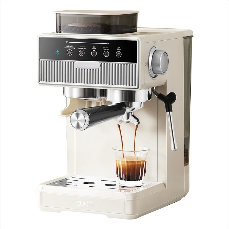 Automatic Espresso Machine Small Dual-Extraction With Hot Cold Integrated Grinding French Langua For Hotels Cars