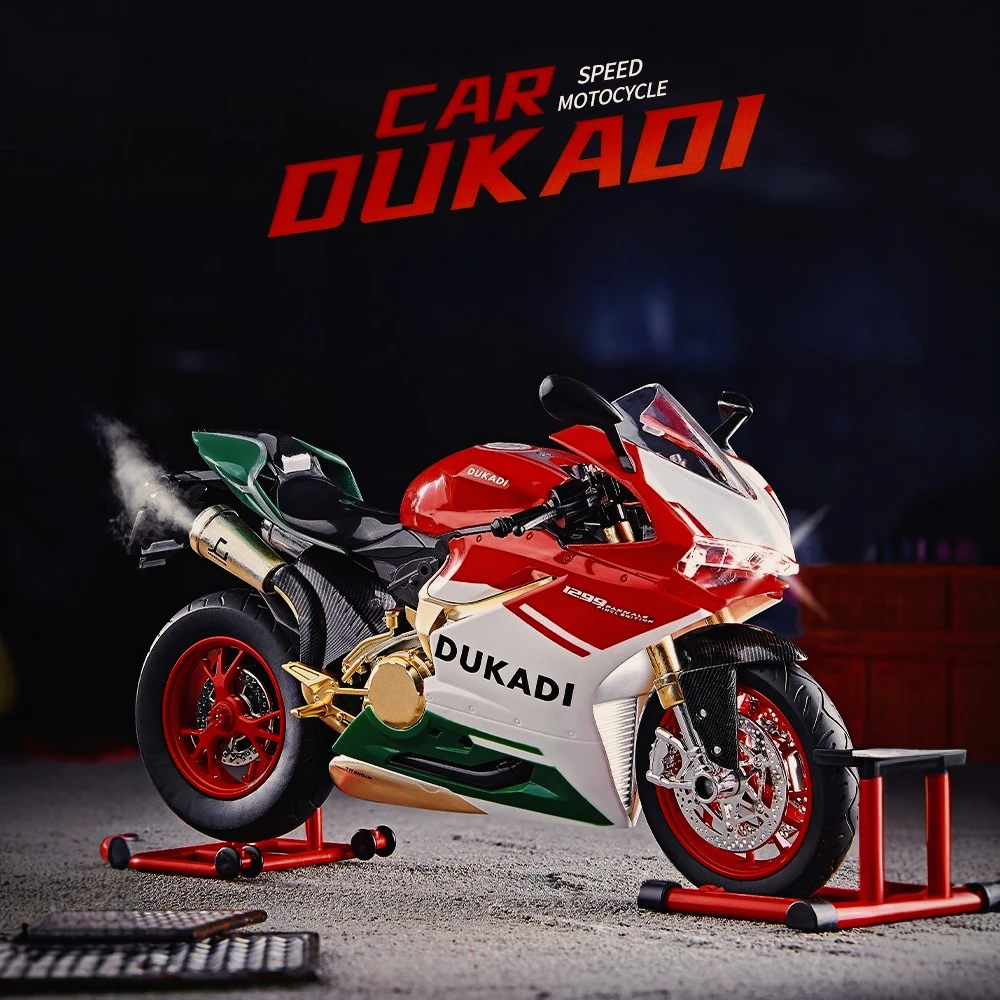 

Simulation 1/9 Ducati spray alloy motorcycle model toy gift box