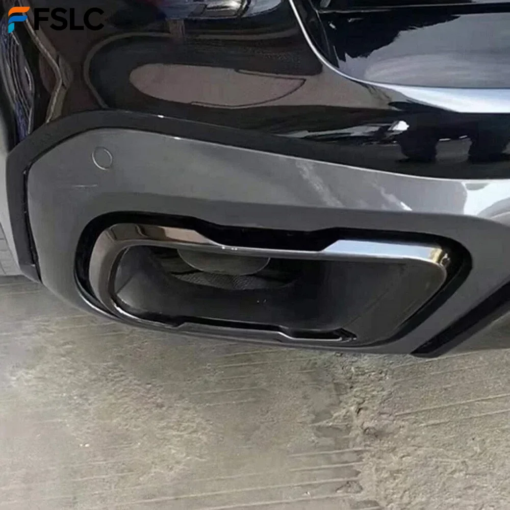 

⭐ Оригинальный ⭐ Накладки на выхлопные трубы из нержавеющей стали для BMW X5 X6 X7 M Sport 2019-2021 G05 G06 G07, хромированные аксессуары для задних выхлопных труб