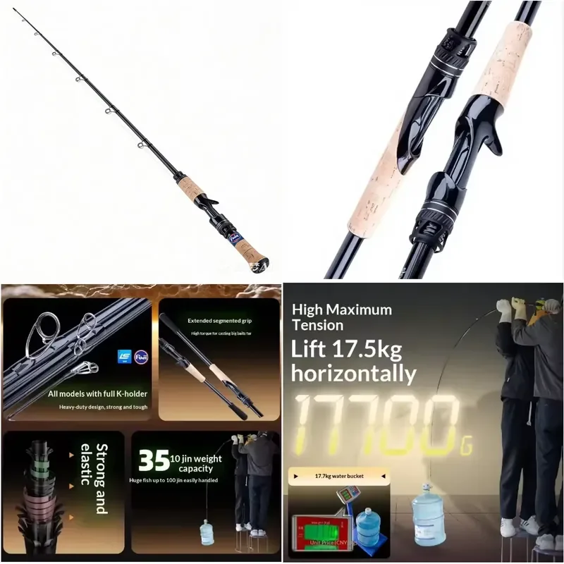 Diaomi Carbon Fiber Lure Rod FAST Action High Sensitivity Custom for Trout Fishing in Rivers Lakes Ponds