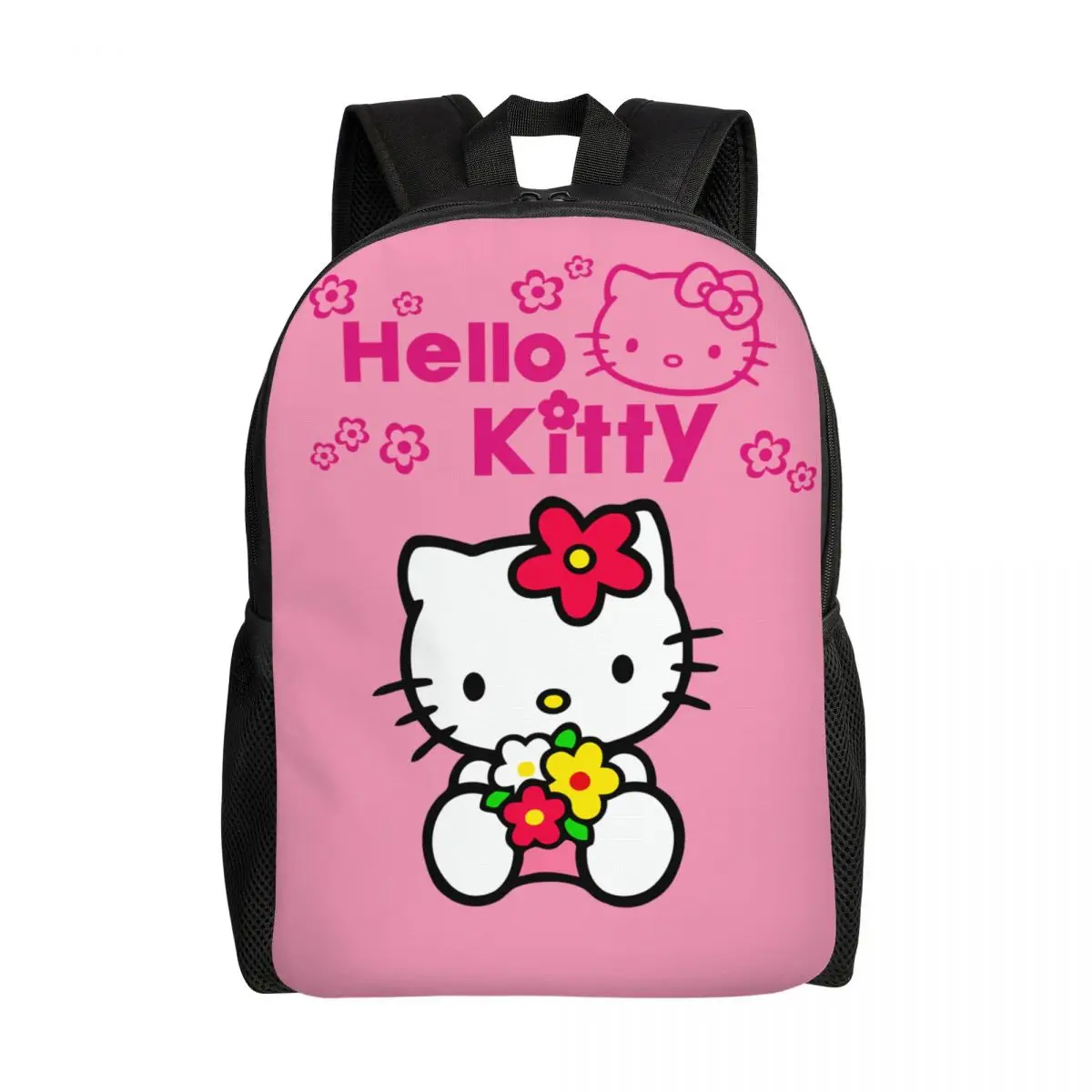 

Дорожный Рюкзак Hello Kitty для женщин и мужчин, школьный ранец для ноутбука, студенческий рюкзак для колледжа