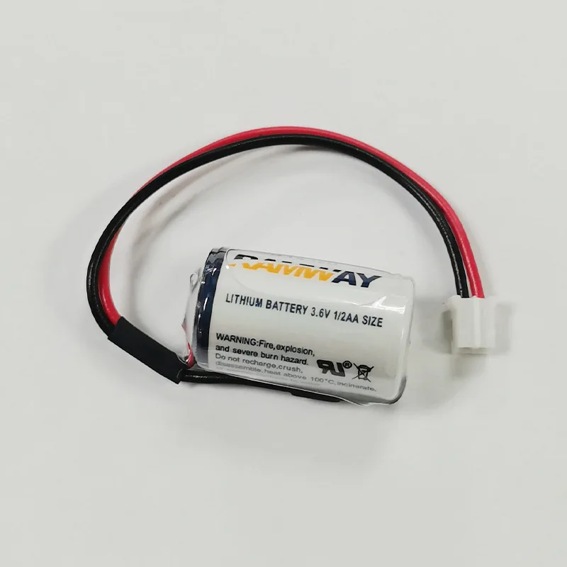 

ER14250 adds PH2.0 connector 3.6V non rechargeable lithium battery for PLC industrial control servo encoder electric meter