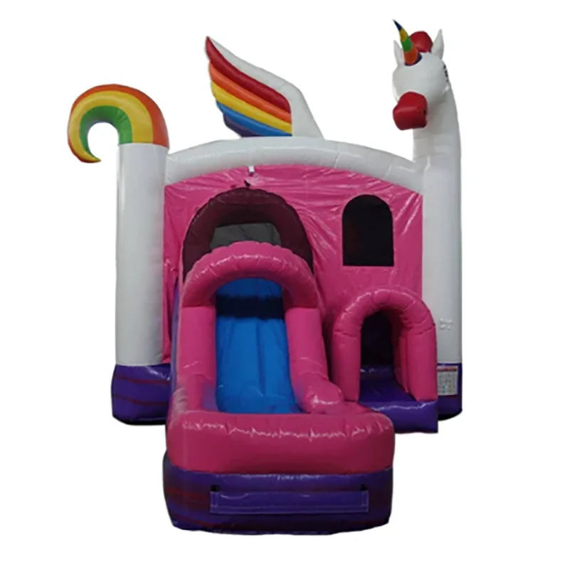 4in1 inflatable Unicorn bounce Combo slide