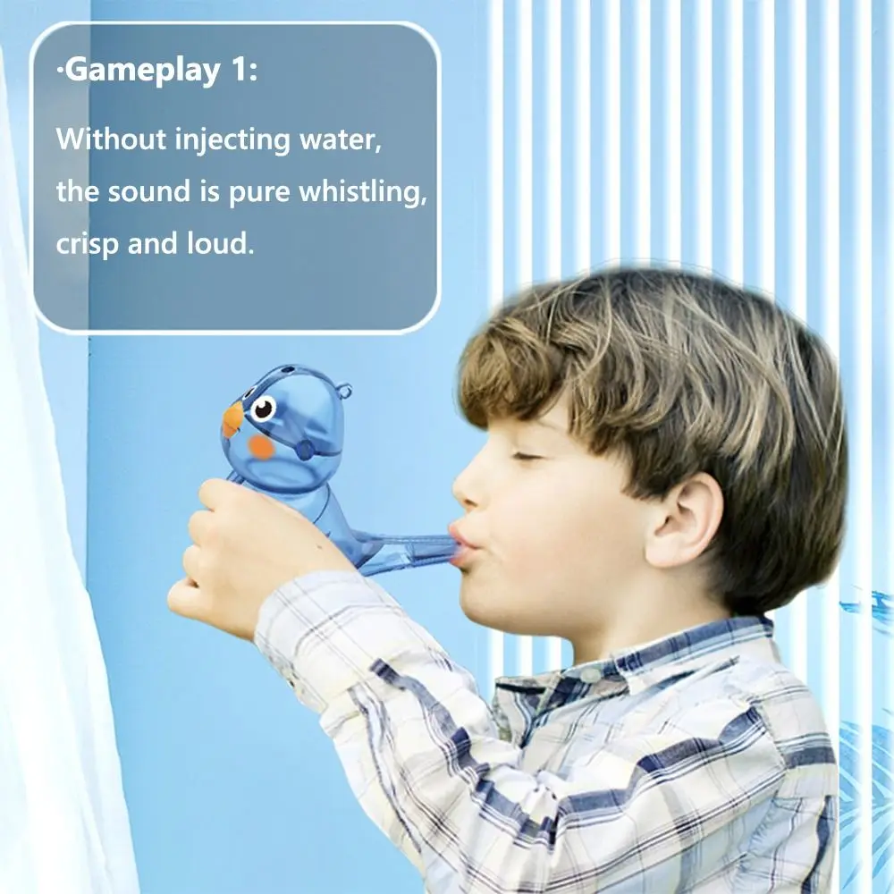 Veelkleurig Cartoon Vogelfluitje Voeg water toe Verschillende vogeloproepen Vogeloproepen Fluitje Leren Plastic Muziekinstrument Speelgoed
