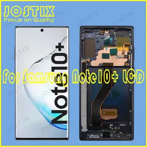 Bilashmart BackShell OLED Display Samsung Galaxy Note10+ LCD Screen SM N976F Samsung Note10+ 5G Note10 Plus LCD Display SM N975F Screen