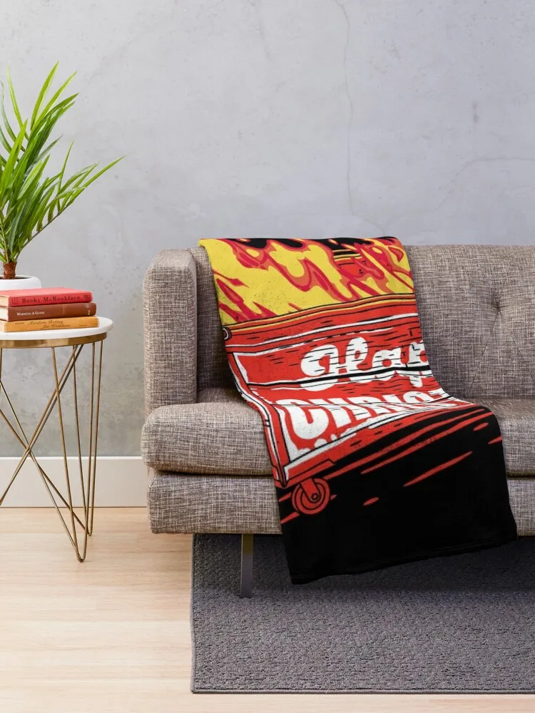 Happy Christmas - Dumpster Fire Throw Blanket Sofas Comforter Blankets