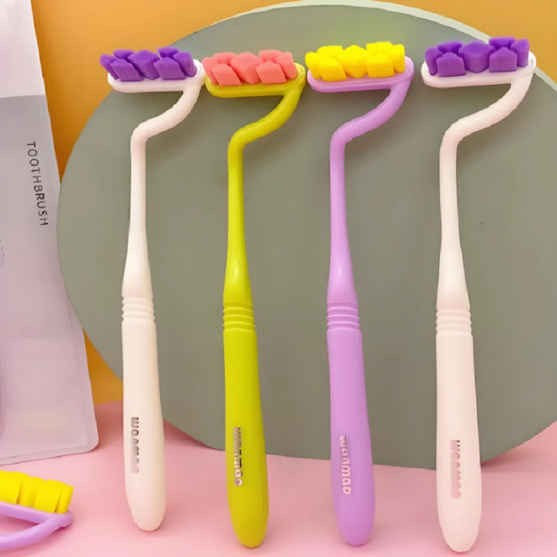 Toothbrush Soft Bristles Adult S-type Toothbrush Vertical Brush Pap Brushing High-end Family Toothbrush Couple High Appearance