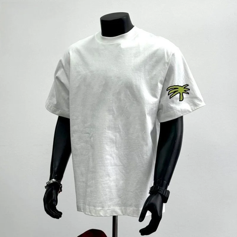 

Extra Large 300 Pou Pure Cotton ort Sve T-irt ex Casual American Sle Summer Trendy Brand Loose Fit round Ne