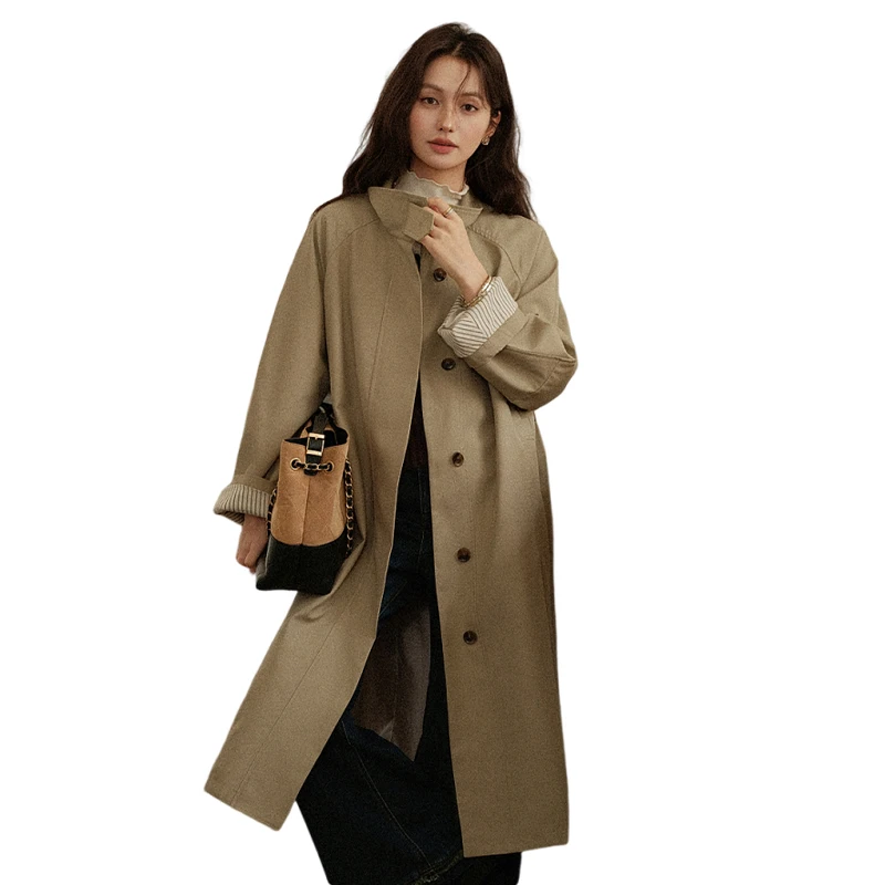 Рисунок 6 - ALXNAN винтажный длинный плащ женский