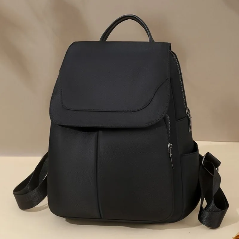 

Large Capacity Sewing Thread Handle Backpacks Softback Zipper Pu Backpacks 2025 Hot Sale Interior Compartment Bags for Women
