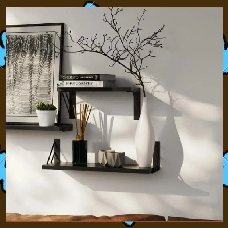 

Promotion! Wall Shelf Black Wall Frames In Different Sizes. Wall-Mounted Wooden Frame Home Furnishing