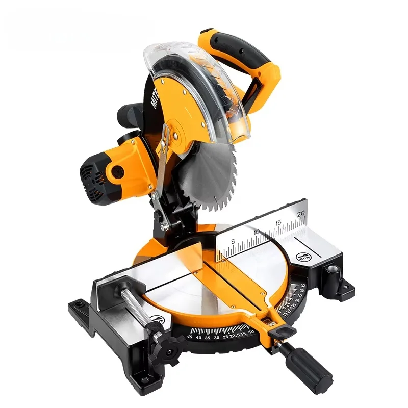 10-Inch 255MM Electric Multifunctional Aluminum Saw Wood Cutting Machine with 45 Degree Miter for Aluminum Work