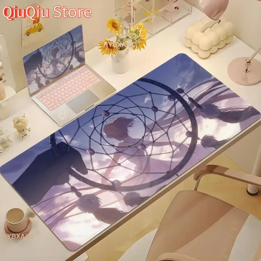 

Extended Pad Rubber Mousepad Madoka Kaname Anime Non-slip Desk Mat Office Accessories Magical Girl Mouse Carpet Pc Cabinet Games