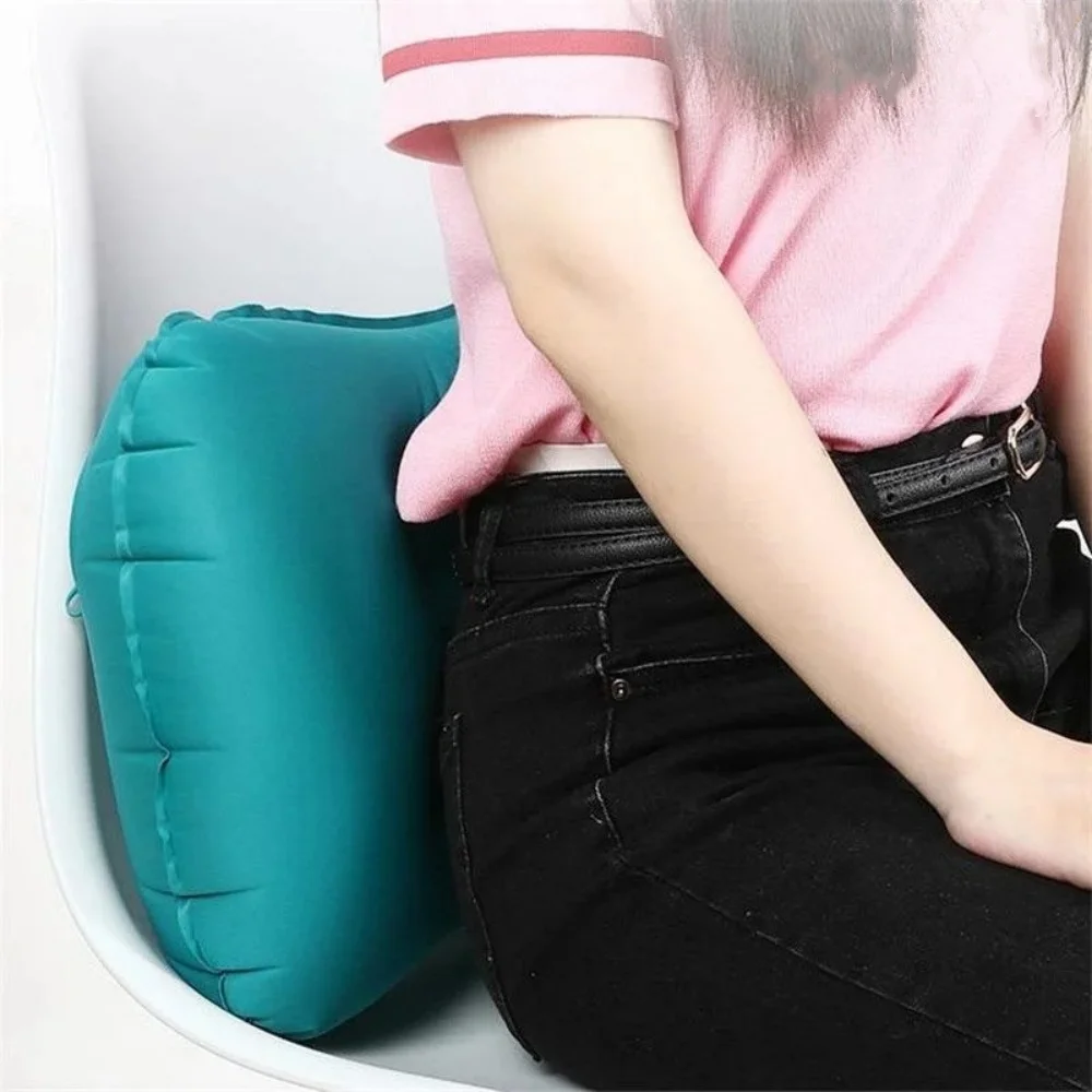 Press Inflatable Pillow Portable Outdoor Travel Camping Pillow Waist Pillow Neck Protector Car Pillow for Neck Lumbar Support gallery 3