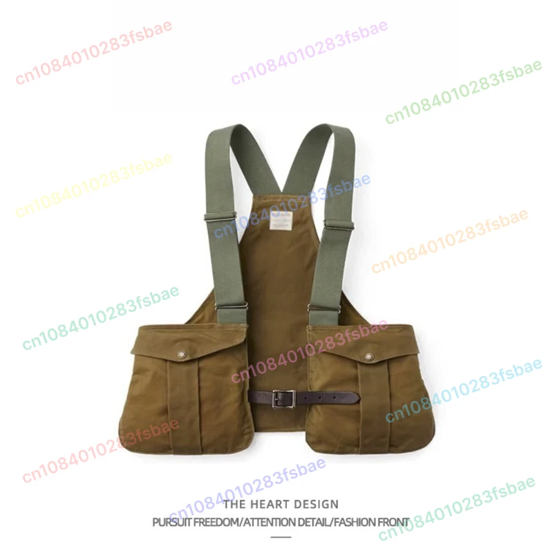 

Vintage Tooling Camping Pocket Vest Men's Loose Vintage Functional Wear Vest