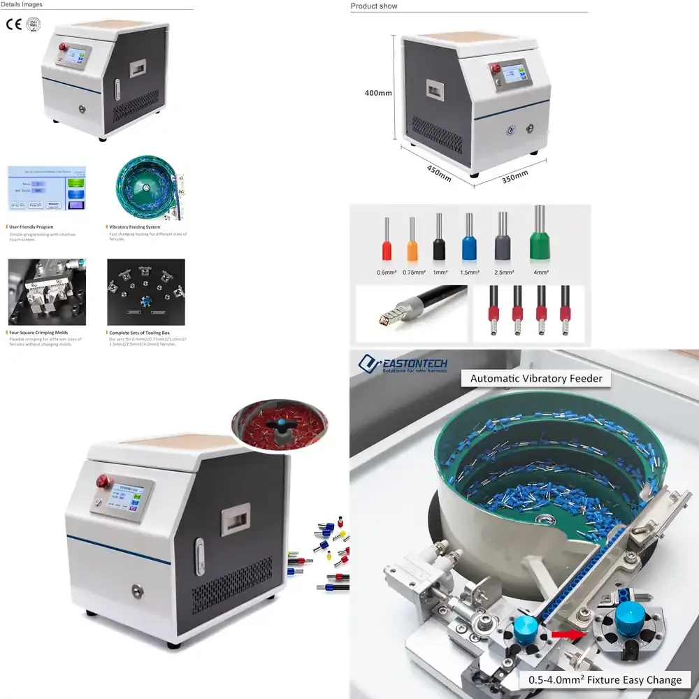 Cable Manufacturing Equipment over 10 Years Experience Ferrule Crimping Machine for Ferrules up to 4.0sqmm